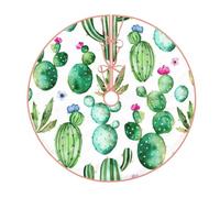 Gonna per albero di Natale con stampa di cactus tropicale, decorazione per le vacanze, adatta per la tradizionale casa di campagna per albero di Natale