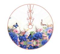 Gonna per albero di Natale con stampa di margherite, divertente decorazione per le vacanze, adatta per Natale, Halloween, Capodanno, decorazioni per feste