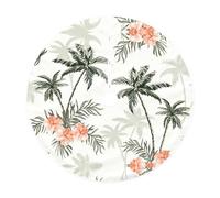 Gonna per albero di Natale con stampa di palme tropicali, decorazione rustica per albero di Natale, decorazione per le vacanze e protezione del pavimento