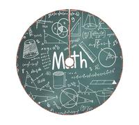 Gonna per albero di Natale con stampa di parole e lezioni di matematica, decorazione rustica per albero di Natale, decorazione natalizia e protezione del pavimento