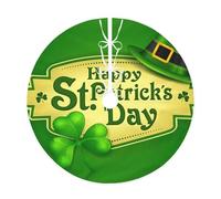 Gonna per albero di Natale con stampa "Happy St. Patrick'S Day", decorazione natalizia, per feste invernali di Capodanno.