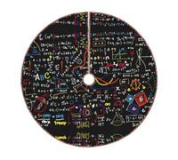 Gonna per albero di Natale con stampa matematica, decorazione rustica per albero di Natale, decorazione per le vacanze e protezione del pavimento