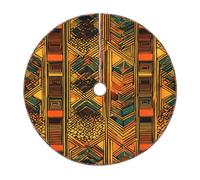 Gonna per albero di Natale con stampa nativa americana,Elegante copertura base albero,Decorazione domestica interna