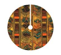 Gonna per albero di Natale con stampa nativa americana,Elegante copertura base albero,Decorazione domestica interna