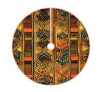 Gonna per albero di Natale con stampa nativa americana,Elegante copertura base albero,Decorazione domestica interna