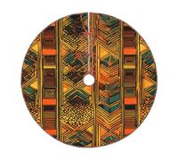 Gonna per albero di Natale con stampa nativa americana,Elegante copertura base albero,Decorazione domestica interna