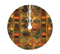 Gonna per albero di Natale con stampa nativa americana,Elegante copertura base albero,Decorazione domestica interna