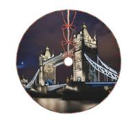 Gonna per albero di Natale con stampa Tower Bridge in Londra, decorazione per interni ed esterni