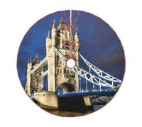 Gonna per albero di Natale con stampa Tower Bridge in Londra, decorazione per interni ed esterni
