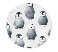 Gonna Per Albero Di Natale Cute Penguin Pattern Christmas Tree Skirt L