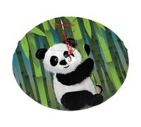 Gonna per albero di Natale da 122 cm, con curioso cucciolo di panda, decorazione per feste di Natale, decorazioni per la casa