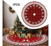 Gonna per albero di Natale da 35 pollici, festa di Capodanno, tappetino per