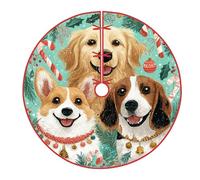 Gonna per albero di Natale, decorazione natalizia a forma di bastoncino di zucchero, verde sotto l'albero, decorazioni per casa, centro commerciale, interni ed esterni, festival, feste, 121 cm