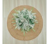 Gonna per albero di Natale in iuta con design elegante a doppio strato, realizzata in poliestere di lunga durata, adatta a diverse dimensioni dell'albero, migliora l'atmosfera festiva della casa (122