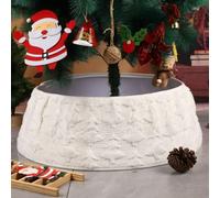Gonna per Albero di Natale in Maglia Plush - 72cm Motivo a Righe Verticali e Rombi, Decorazione Morbida per Base dell'Albero, Recinzione dell'albero di Natale Decorazioni Casa (Color 4)