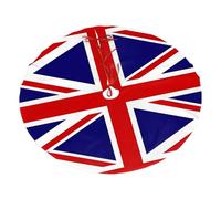 Gonna per albero di Natale in peluche stampata con bandiera del Regno Unito, decorazione festiva, migliora l'atmosfera delle feste di Natale e Capodanno