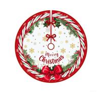 Gonna per albero di Natale in poliestere con un allegro tema cartone animato per migliorare l'arredamento delle vacanze e celebrare la stagione (E)