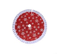 Gonna per albero di Natale, leggera, motivo fiocco di neve, per decorazione natalizia che fornisce una copertura elegante per l'esposizione dell'albero delle vacanze (modelli con fiocchi di neve)