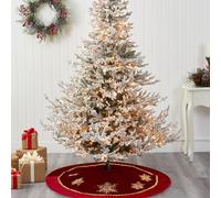 Gonna per albero di Natale rotonda, decorazione natalizia per interni,