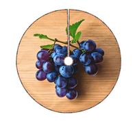 Gonna per albero di Natale rustica con stampa a motivo uva, perfetta per la decorazione della fattoria, decorazione per la gonna dell'albero di Natale