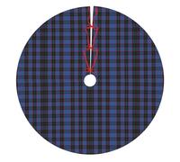 Gonna per albero di Natale scozzese Hume Tartan Plaid - Gonna leggera e morbida con 3 lacci regolabili, perfetta per le celebrazioni di Natale, Halloween e Capodanno 48"