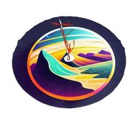 Gonna per albero di Natale stampata con montagne e laghi in telescopio, 76,2 cm, decorazione per le vacanze, in morbido poliestere