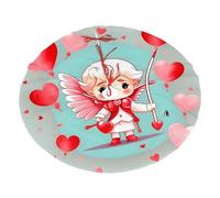 Gonna per albero di Natale stampata con simpatico ragazzo innamorato, 76,2 cm, decorazione natalizia per feste di Natale e Capodanno