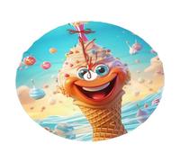 Gonna per albero di Natale stampata con yogurt congelato, 76,2 cm, decorazione festiva, migliora l'atmosfera delle feste di Natale e Capodanno