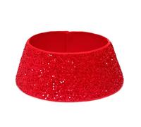 Gonna per albero Natale con paillettes scintillanti, Red L