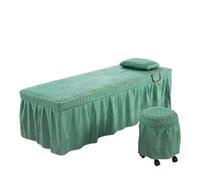 Gonna per lettino da massaggio Lenzuolo for salone di bellezza Breve copriletto con gonna for letto for massaggio corpo foro(Color 14,190cm x 70cm)