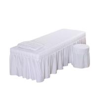 Gonna per lettino da massaggio Lenzuolo for salone di bellezza Breve copriletto con gonna for letto for massaggio corpo foro(Color 2,185cm x 70cm)