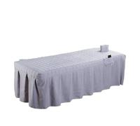 Gonna per lettino da massaggio Lenzuolo for salone di bellezza Breve copriletto con gonna for letto for massaggio corpo foro(Color 4,190cm x 70cm)