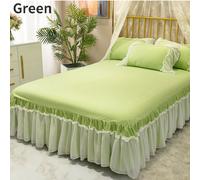 Gonna Per Materasso In Cotone Con Rouches In Chiffon Copriletto Avvolgente