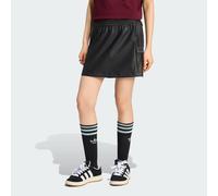 adidas Originals - adibreak - Gonna in pelle sintetica nera / Utility Black-Nero 2XS