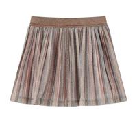 Gonna Plissettata da Bambina con Brillantini Marrone e Rosa 92