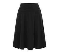 Gonna Plissettata DonnaBasic Alla Moda Estive Gonna Vita Alta A-Linea Gonna A Pieghe Donna Elegante Midi Gonna Flared Tinta Unita Sciolto Midi Gonna Al Ginocchio Gonna Eleganti Midi Versatile