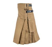 Gonna Scozzese Tubino, Gonna Irlandese, Tinta Unita Tradizionali Kendo Gotici Kilt Scozzese A Vita Alta Fibbia Regolabile Punk Rock Moda Individualità Tradizionale