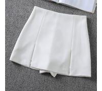 Gonna sottile con vita alta e spacco laterale da donna, progettata per fornire una silhouette lusinghiera e benefici anti esposizione in primavera e in estate (3XL bianco)