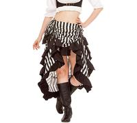 Gonna steampunk gotica vittoriana donna lunga gotica con volant punk a strati