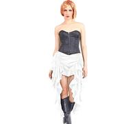 Gonna steampunk gotica vittoriana donna lunga gotica con volant punk a strati