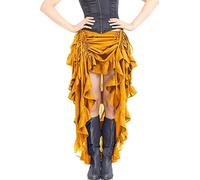 Gonna steampunk gotica vittoriana donna lunga gotica con volant punk a strati