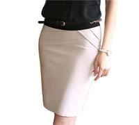 Gonna Tubino Gonna a Tubino da Donna, Vita Alta, sopra Il Ginocchio, Casual, Ufficio, Donna, Lavoro Corto, Formale, Nero, Grigio, Beige, gonne Aderenti(Beige,4XL)