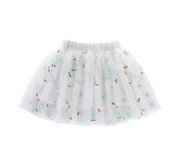 Gonna Tulle Bambina Gonna Tutu Ricamata con Rayas e Fiore Arcobaleno per Ragazze da Uno a Dieci Anni per Feste Carnevale