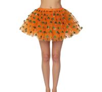 Gonna tutù da donna con paillettes e rete, gonna tutù con cappello da strega, mezza gonna glitterata a strati con elastico in vita per festival, feste, danza, spettacoli di Halloween, costume