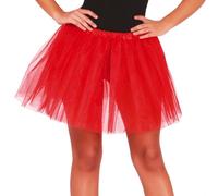 Gonna tutù da donna in tulle rosso, costume da 40 cm