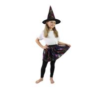 Gonna tutu da strega per bambine con ragnatele (3-7 anni)