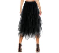 Gonna Tutu Donna Elastico Tutu Gonna in Tulle Tutu Gonna Annata Cocktail Swing Principessa Sottogonna Tulle per Feste in Maschera Costumi di Danza Costume da Ballo per Feste, L