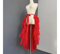 Gonna Tutu Donna Multistrato Sposa Costume Danza Principessa Wrap Sarong Midi