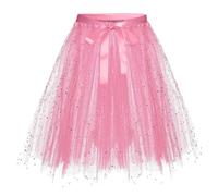 Gonna Tutu Donna tutù Gonna in Tulle a Vita Alta a Pieghe alla Moda Classico Svasato Semplice Casual Principessa Costume da Carnevale per Donne E Ragazze Accessori Vestiti Anni 80 Donna