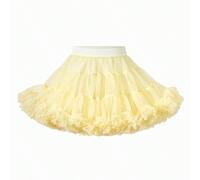 Gonna tutù in tulle bianco elegante per ragazze, adatta per primavera, estate e autunno, perfetta per uscite, feste e raduni, può essere abbinata a magliette o camicette, dà un'atmosfera, carina e dol